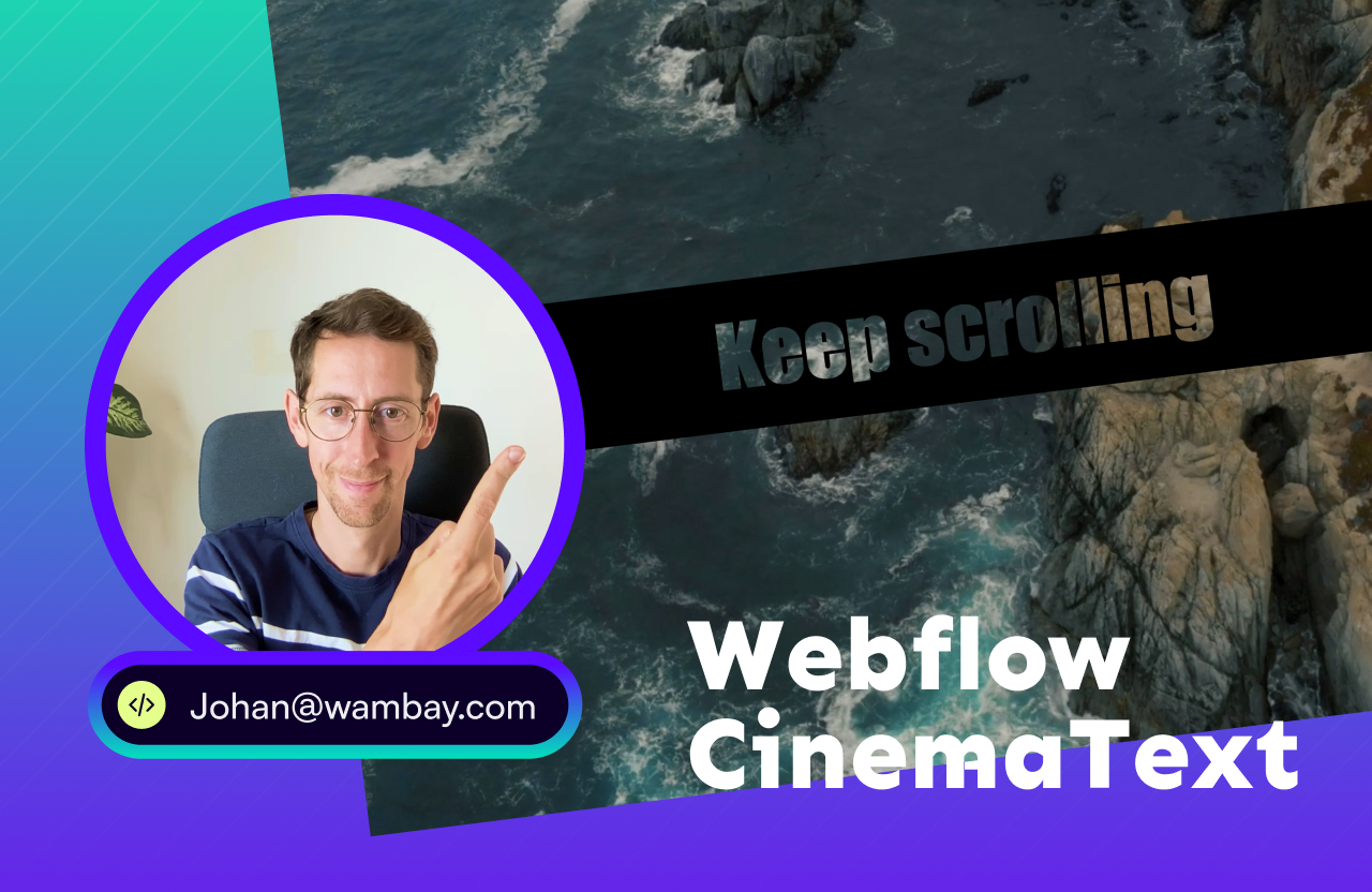 Cinematic text-scroll effect