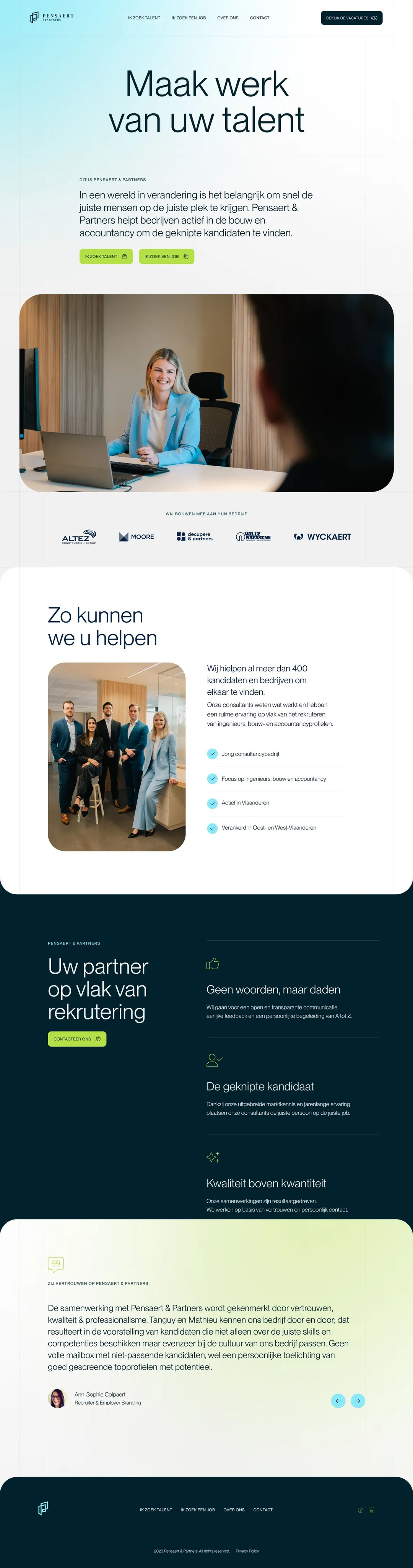 Pensaert & Partners mockup