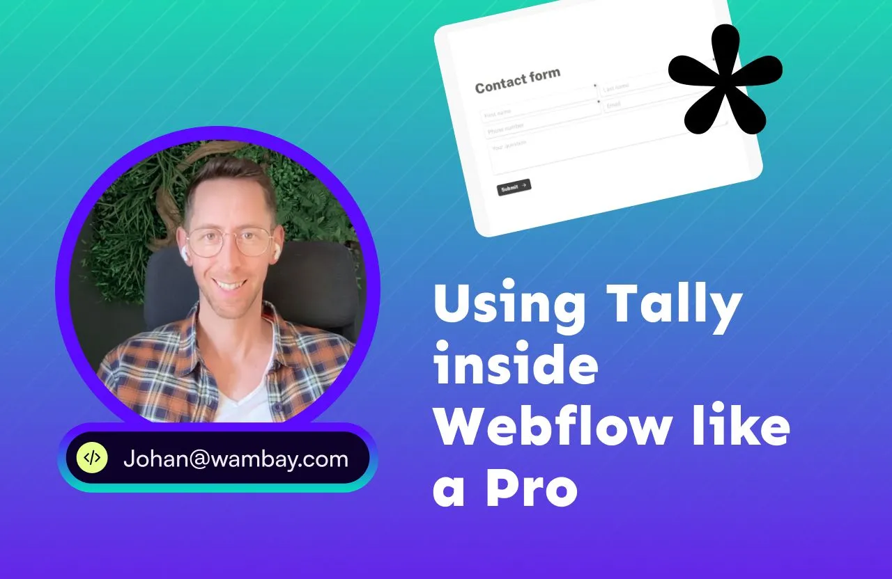 Integrate Tally forms in Webflow